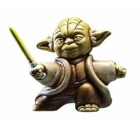 Star Wars Joy Toy 651377 Figurine de Collection en céramique Fighting Yoda « May The Force Be with You » dans Une boîte de présentation en Cuir Noble