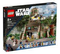 LEGO Jeu de construction 75365 Star Wars Base Rebelle Yavin 4 – 10 minifigurines, Y‑Wing