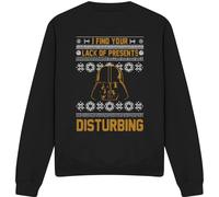 Star Wars - "Lack Of Christmas Presents" Sweat-shirt pour homme/femme unie TV3434 (L) (Noir)