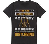 Star Wars - "Lack Of Christmas Presents" T-shirt pour homme TV3851 (XL) (Noir)