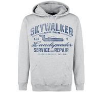 Star Wars Landspeeder Repair - Vintage Homme Sweat-Shirt à Capuche Gris chiné