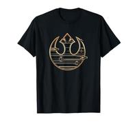 Star Wars Last Jedi Gold Platinum Rebel Fleet Logo C2 T-Shirt