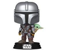 Star Wars : Le Mandalorien et Grogu Pop Figurine Bobblehead en Vinyle Le Manda