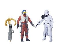 Star Wars : Le Réveil de la Force 9,5 cm 2 Lot Snap Wexley et Officier de Snowtrooper du Premier Ordre