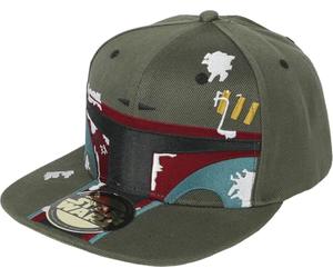 Star Wars Legend Icon Officielle Boba Fett Helmet Snapback Baseball Cap - Unisex Casquette | Adjustable Hat with Visor | Streetwear,One Size,Vert