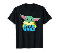 Star Wars Logo The Mandalorian Grogu Comic Illustration Cute T-Shirt