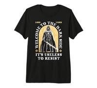 Star Wars Lord Vader Welcome to The Dark Side Chest Poster T-Shirt Haut de Gamme