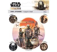 Star Wars Lot de stickers The Mandalorian Legacy Vinyle 10 x 12,5 cm Multicolore Standard