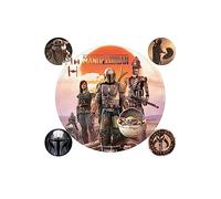 Star Wars Lot de Stickers The Mandalorian Legacy Vinyle 10 x 12,5 cm, Multicolore, Standard, Porte goûter 3D Strong