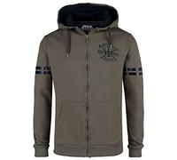 Star Wars Mandalore Bounty Hunter Homme Sweat-Shirt zippé à Capuche Vert XL