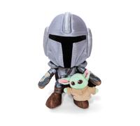 Simba Star Wars Mandalorian With Mini Grogu 25 Cm Teddy Bleu Enfants