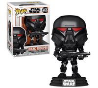 Funko - Figurine en vinyle Pop - Star Wars Le Mandalorien Dark Trooper n°466