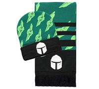 Difuzed Coffret cadeau bonnet et écharpe Star Wars Mando & Grogu Vert