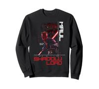 Star Wars Maul Shadow Lord Bold Cyber Text Looming Face Sweatshirt