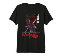 Star Wars Maul Shadow Lord Bold Cyber Text Looming Face T-Shirt Haut de Gamme