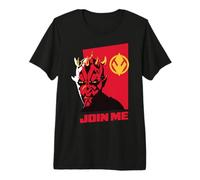 Star Wars Maul Shadow Lord Join Me Minimalistic Pop Art Face T-Shirt Haut de Gamme