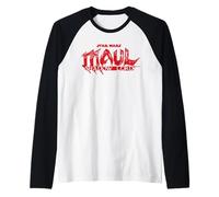 Star Wars Maul Shadow Lord Series Official Big Chest Logo Manche Raglan