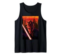 Star Wars Maul Shadow Lord Sith Lord in Front of Cityscape Débardeur