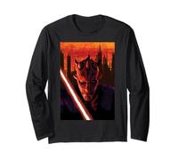 Star Wars Maul Shadow Lord Sith Lord in Front of Cityscape Manche Longue
