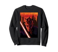 Star Wars Maul Shadow Lord Sith Lord in Front of Cityscape Sweatshirt