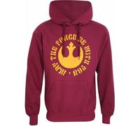 Star Wars - "May The Force Be With You" Kapuzenpullover für Herren/Damen Uni HE1488 (XL) (Rot)