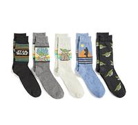 STAR WARS mens Mandalorian 5 Pack Crew Socks