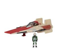 Star Wars Micro Galaxy Squadron A-Wing Véhicule de Classe Armure légère de 7,6 cm avec Accessoire de Figurine de 2,5 cm