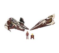 STAR WARS Micro Galaxy Squadron Ahsoka Tano's Jedi Starfighters Set - Véhicules de 12,7 cm et 7,6 cm Deux accessoires de micro figurines de 2,5 cm