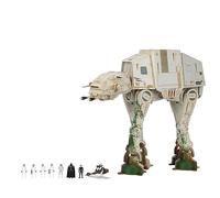STAR WARS Micro Galaxy Squadron at-at Walker (Endor) Exclusivité Amazon - Véhicule de 25,4 cm avec lumières, sons, zones d'action et accessoires (jouets pour enfants à partir de 8 ans)