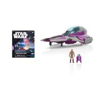 Star Wars Micro Galaxy Squadron Mace Windu's Jedi Interceptor Mystery Bundle - Véhicules de armure légère et de classe Scout de 7,6 cm avec accessoires (exclusivité Amazon)