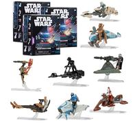 STAR WARS Micro Galaxy Squadron Scout Class Lot de 3 boîtes aveugles - Série 5 - Recevez 3 des 8 véhicules de collection assortis de 6,3 cm et une figurine de 2,5 cm - Cadeau pour enfants, adolescents