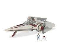 STAR WARS Micro Galaxy Squadron V-Wing Starfighter - Véhicule de classe armure légère de 7,6 cm avec deux accessoires de micro figurines de 2,5 cm