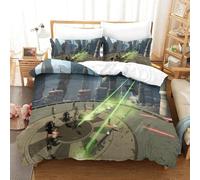 Star Wars Microfibre Douce Facile D'entretien Housse De Couette De Parure De Convient ¿¿ Toutes Les Personnes Pi¿¿Ces Quilt Cover Fermeture ¿¿ Glissi¿¿Re Single£¿Xcm£©