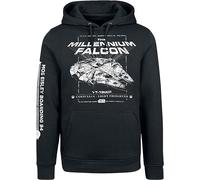 Star Wars Millennium Falcon - Light Falcon Freigther Homme Sweat-Shirt à Capuche Noir M