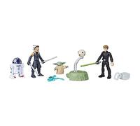 STAR WARS Mission Fleet, ensemble de figurines Grogu à l'échelle de 6,3 cm avec 4 figurines et 7 accessoires, jouets pour garçons et filles de 4 ans