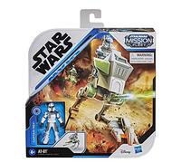 Star Wars Mission Fleet The Mandalorian The Child Battle for The Bounty, Figurine de 6 cm et véhicule, dès 4 Ans