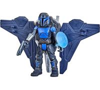 Star Wars Mission Fleet - F1563 - Figurine articulée 6cm + véhicule - Mandalorian Trooper
