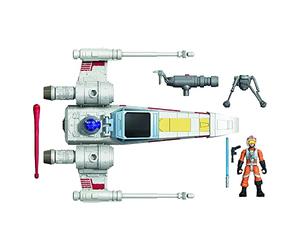 Star Wars Mission Fleet - Véhicule Chasseur X-Wing et Figurine Luke Skywalker de 6 cm