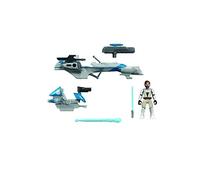Star Wars Mission Fleet - Véhicule Speeder Chase et Figurine Obi-Wan Kenobi Jedi de 6 cm