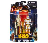 Star Wars - Mission Series - Utapau - Battle Droid & 212th Battalion Clone Trooper - Figurines 9 Cm