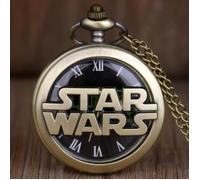 STAR WARS MONTRE GOUSSET ANTIQUE LOGO 3D + CHAINE..NEUVE