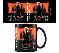 STAR WARS AHSOKA BRUSHED ORANGE BLACK MUG G