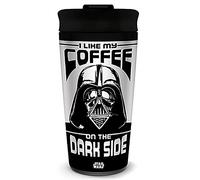 Star Wars - Mug de voyage en métal 425ml (J'aime mon café du côté obscur)