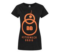 Star Wars Noir Bb-8 T-shirt à manches courtes Femme