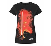 Star Wars Noir Darth Vader T-shirt à manches courtes Femme