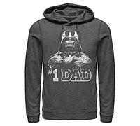 Star Wars Numero Uno Mens Pullover Hoodie, Charcoal Heather, X-Large