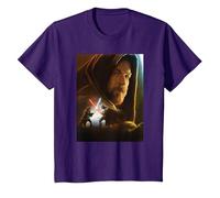 Star Wars Obi-Wan Kenobi Darth Vader Showdown T-Shirt, Enfant, Violet, 2 Ans