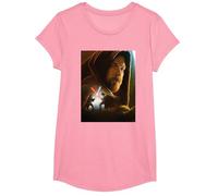 Star Wars Obi-Wan Kenobi Darth Vader Showdown T-Shirt, Fille, Rose, S