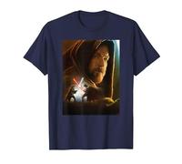 Star Wars Obi-Wan Kenobi Darth Vader Showdown T-Shirt, Homme, Bleu Marine, S