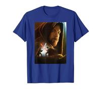 Star Wars Obi-Wan Kenobi Darth Vader Showdown T-Shirt, Homme, Bleu Royal, S